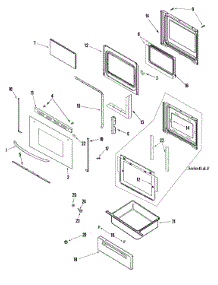 03 - Door / Drawer parts for Samsung Range RESF3330DW from AppliancePartsPros.com