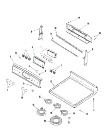 02 - Control Panel / Top Assembly parts for Samsung Range RESF5330DT from AppliancePartsPros.com
