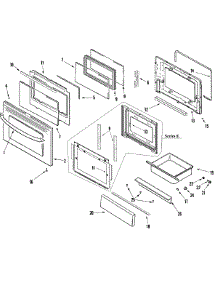 03 - Door / Drawer (Stl) parts for Samsung Range RGSF5330DT from AppliancePartsPros.com