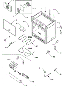 06 - Oven Section parts for Jade Range RJDF3681A from AppliancePartsPros.com