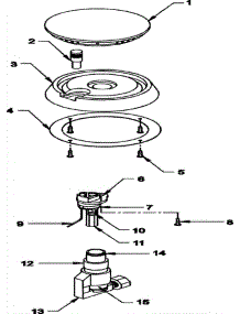 07 - Sealed Burner Detail parts for Jade Range RJDF3681A from AppliancePartsPros.com