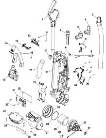 04 - Upper Housing Assembly parts for Hoover Vacuum U8361900 from AppliancePartsPros.com