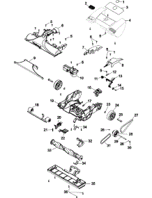 03 - Foot Assembly parts for Hoover Vacuum U8361950 from AppliancePartsPros.com