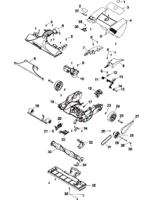 03 - Foot Assembly parts for Hoover Vacuum U8371900 from AppliancePartsPros.com