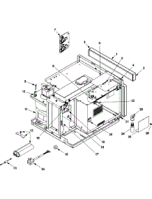 02 - Electrical Components parts for Amana Microwave UHDC511 / P1330511M from AppliancePartsPros.com