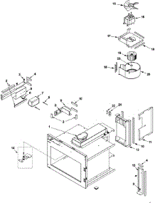03 - Fuses, Antennas, Blower, Ducts, parts for Amana Microwave UHDC5112 / P1331234M from AppliancePartsPros.com