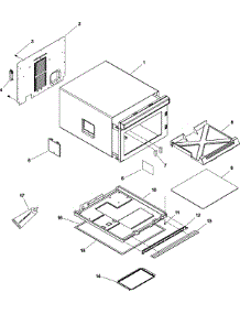 05 - Tray, Grease Shield, Cabinet, parts for Amana Microwave UHDC5112 / P1331234M from AppliancePartsPros.com