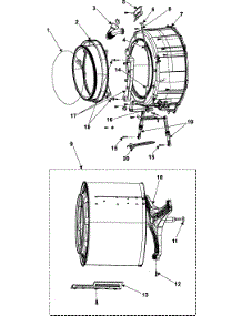 06 - Tub Front parts for Samsung Washer WF316BAC/XAA from AppliancePartsPros.com