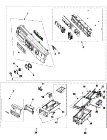 02 - Control Panel / Housing-Drawer parts for Samsung Washer WF316BAW/XAA from AppliancePartsPros.com