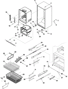 06 - Interior Cabinet & Freezer Shelving parts for Amana Refrigerator ABB1927DEB from AppliancePartsPros.com