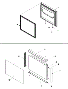 05 - Freezer Door parts for Amana Refrigerator ABC2037DPS from AppliancePartsPros.com
