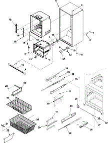 06 - Interior Cabinet & Freezer Shelving parts for Amana Refrigerator ABC2037DTB from AppliancePartsPros.com