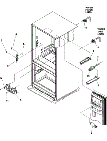 12 - Water Dispenser / Filter parts for Amana Refrigerator ABC2037DTW from AppliancePartsPros.com