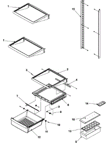 04 - Deli And Ref Shelf parts for Amana Refrigerator ASD2627KEB from AppliancePartsPros.com
