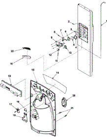 09 - Fz Door And Facade parts for Amana Refrigerator ASD2627KEB from AppliancePartsPros.com