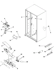06 - Evap Fan Assy And Controls parts for Amana Refrigerator ASD2627KES from AppliancePartsPros.com
