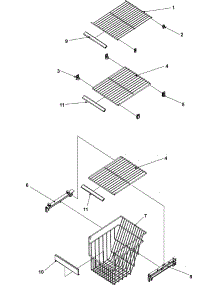 10 - Fz Shelf parts for Amana Refrigerator ASD2627KES from AppliancePartsPros.com