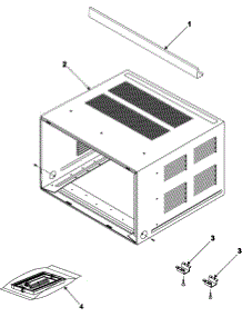 03 - Outer Case Assembly parts for Samsung Room Air Conditioner AW089CB from AppliancePartsPros.com
