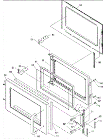 07 - Door Assy parts for Amana Microwave CRC18T2OG / P1323015M from AppliancePartsPros.com