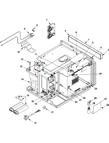 04 - Electrical Components parts for Menu Master Microwave DEC14E / P1330516M from AppliancePartsPros.com