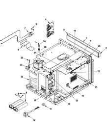 02 - Electrical Components parts for Amana Microwave HDC12A / P1330503M from AppliancePartsPros.com