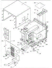 04 - Electrical Components parts for Amana Microwave HDC21 / P1323016M from AppliancePartsPros.com