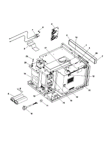 05 - Electrical Components parts for Amana Microwave HDC21RB / P1323019M from AppliancePartsPros.com