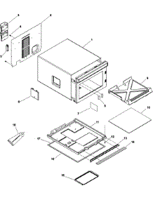 04 - Tray, Grease Shield, Cabinet, parts for Amana Microwave HDC21RB / P1323019M from AppliancePartsPros.com