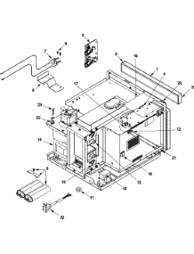 04 - Electrical Components parts for Amana Microwave HDC21RB2 / P1331208M from AppliancePartsPros.com