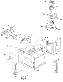 03 - Fuses, Antennas, Blower, Ducts, Cavity parts for Amana Microwave HDC514 / P1330514M from AppliancePartsPros.com