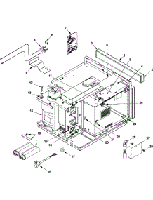 02 - Electrical Components parts for Amana Microwave HDC518 / P1330518M from AppliancePartsPros.com
