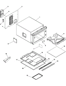 05 - Tray, Grease Shield, Cabinet, parts for Amana Microwave HDC518 / P1330518M from AppliancePartsPros.com