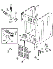 03 - Cabinet-Rear parts for Maytag Washer MAH5500AWW from AppliancePartsPros.com