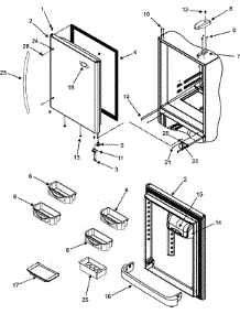 09 - Refrigerator Door parts for Maytag Refrigerator MBR2256KES from AppliancePartsPros.com