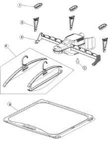 07 - Shaker, Hangers & Racks parts for Maytag Dryer MCE8000AYW from AppliancePartsPros.com