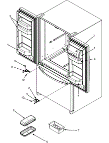 13 - Ref Dr Storage & Center Hinges parts for Maytag Refrigerator MFF2557HEQ from AppliancePartsPros.com