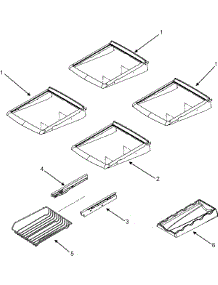 14 - Refrigerator Shelves parts for Maytag Refrigerator MFF2557HEQ from AppliancePartsPros.com