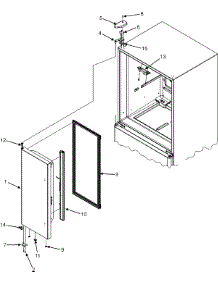 11 - Left Refrigerator Door parts for Maytag Refrigerator MFF2557HES from AppliancePartsPros.com
