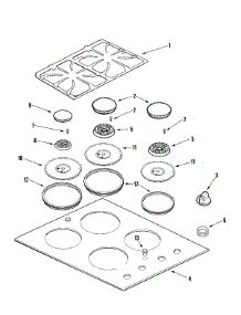 03 - T0p Assembly parts for Maytag Cooktop MGC6430BDB from AppliancePartsPros.com