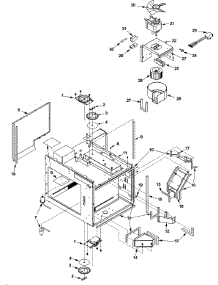 03 - Antennas, Blower, Ducts, parts for Amana Microwave RC520SC2 / P1332827M from AppliancePartsPros.com