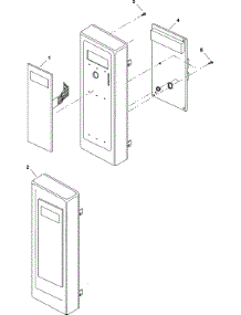 02 - Timer And Escutcheon parts for Amana Microwave RCS10MPSA / P1330205M from AppliancePartsPros.com