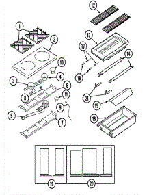 04 - Top Assembly / Gas Controls parts for Jade Range RJGR3663A from AppliancePartsPros.com