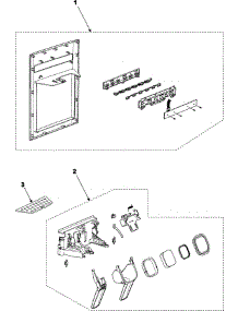 02 - Fountain parts for Samsung Refrigerator RS2630SH from AppliancePartsPros.com