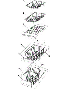 05 - Freezer Shelves parts for Samsung Refrigerator RS2630SH from AppliancePartsPros.com
