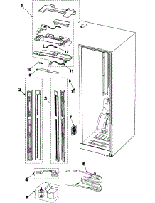 10 - Refrigerator Compartment parts for Samsung Refrigerator RS2630SH from AppliancePartsPros.com
