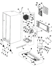 09 - Machine Compartment-Compressor parts for Samsung Refrigerator RS2630WW from AppliancePartsPros.com