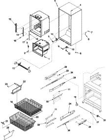 06 - Interior Cabinet & Freezer Shelves parts for Gaggenau Refrigerator RY4951 / RY4951000W0 from AppliancePartsPros.com