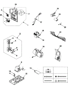 03 - Internal Control / Latch Asy / Base parts for Samsung Microwave SMH7177STE from AppliancePartsPros.com