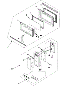 02 - Ctrl Panel / Door Asy-Smh7178ste parts for Samsung Microwave SMH7178STE from AppliancePartsPros.com