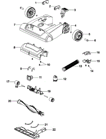 02 - Foot parts for Hoover Vacuum U5507950 from AppliancePartsPros.com